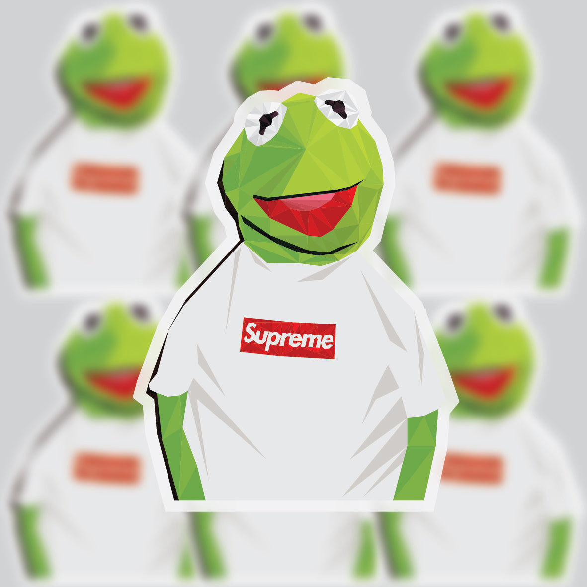 Kermit Waterproof Matte Vinyl Sticker