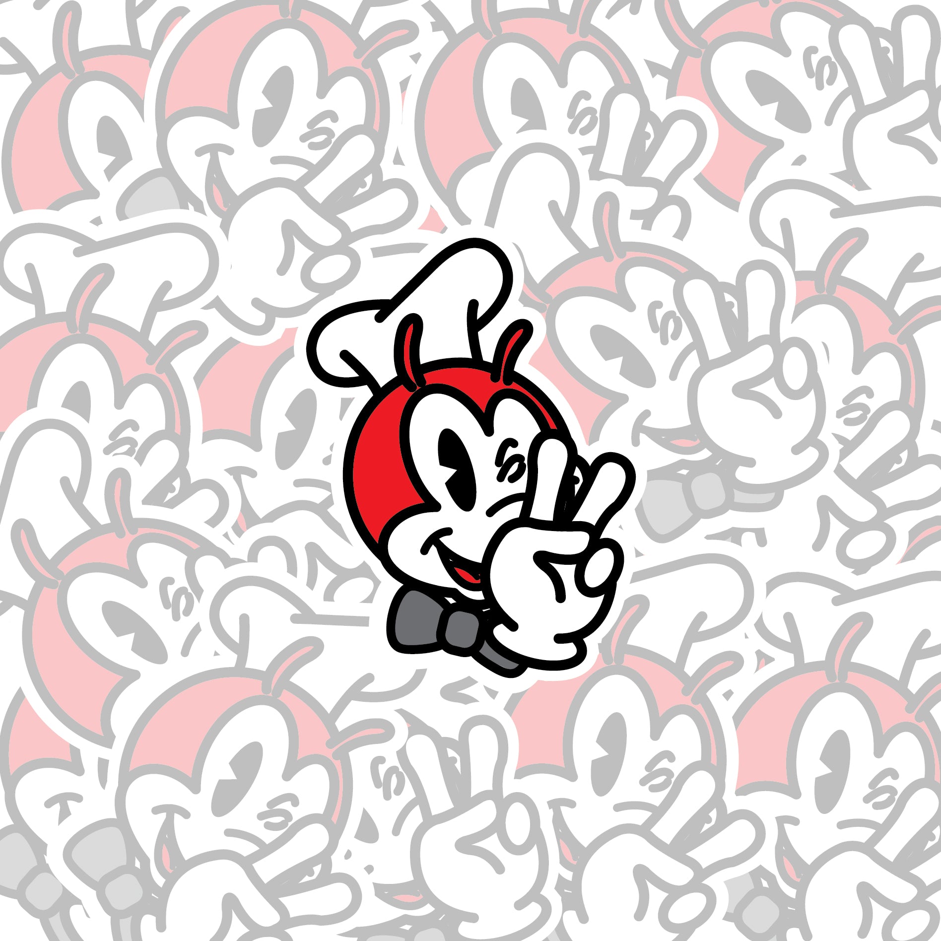 Jolly Peace Sign Sticker