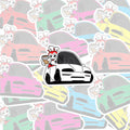 Jolly Car & Coffee Sticker